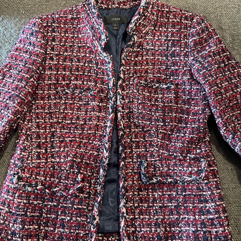 Jcrew tweed blazer size 2